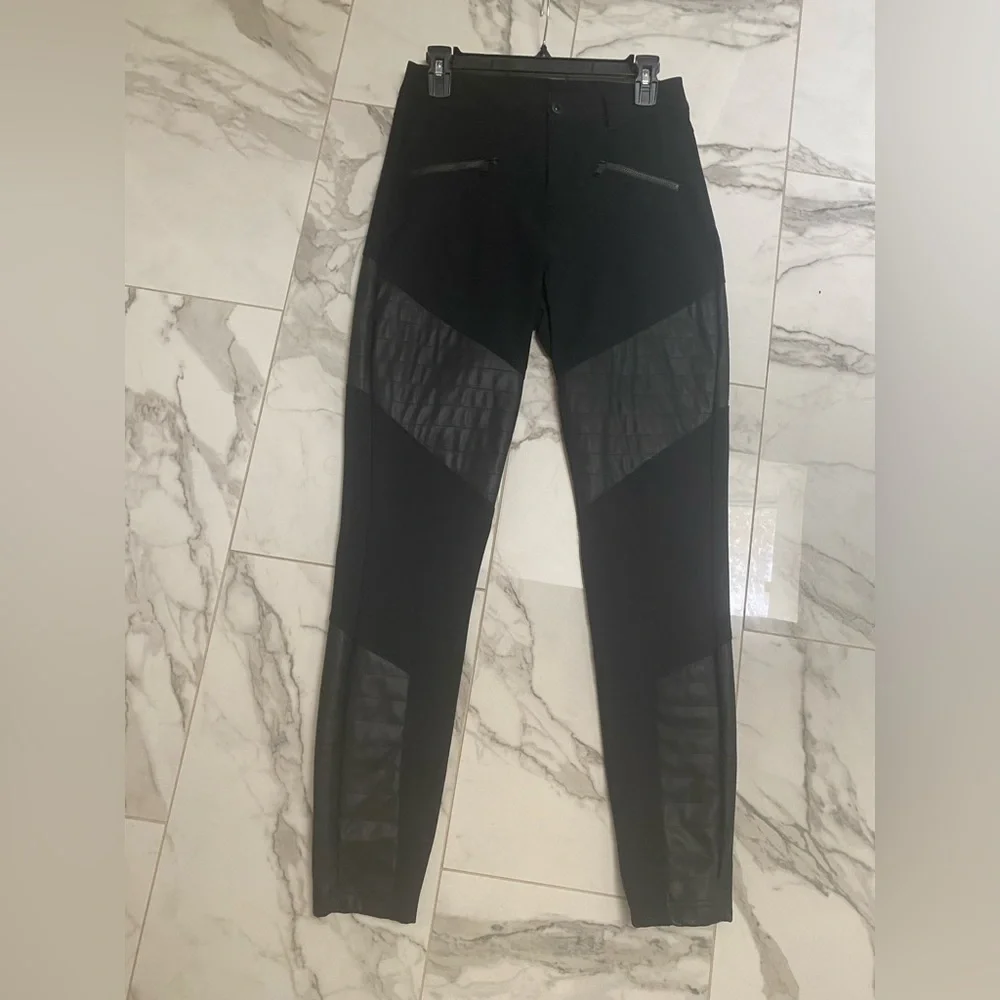 Alp N Rock Sloan High Rise Moto Pant w/ vegan friendly leather patches 🐈‍⬛ SMALL - Picture 3 of 16